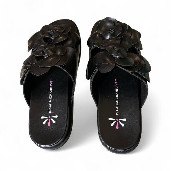 Isaac Mizrahi Floral Flat Slide Sandals - Picture 7 of 10